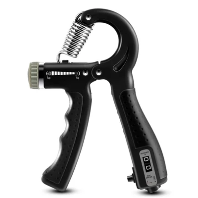 AMYUP Verstellbarer Widerstandsgriff-Krafttrainer Handgriffstärke Finger-Armmuskel-Übungsgerät - Schwarz