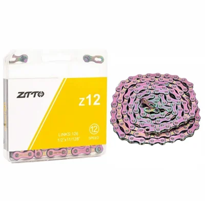 ZTTO Z12 MTB Road Bike Carbon Steel 12 Speed Chain 126 Links for Bicycle - Colorful