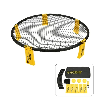 Mini Jeu de Volleyball de Plage Filet de Jeu de Balle Extérieur pour Équipe Sport pour Enfants Adultes
