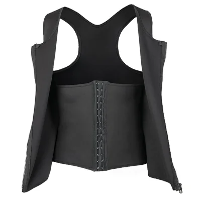 8815 Men Compression Vest for Slimming Sauna Sweat Body Shaper Undershirt Tummy Control Weight Loss Waist Trainer - S
