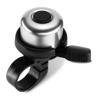YP0706009 Vintage Aluminum Alloy Bicycle Bell Mountain Road Folding Bike Warning Ringer - Silver