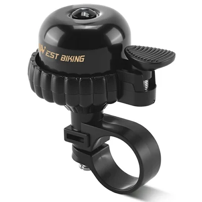 WEST BIKING YP0706068 Campana Vintage para Bicicleta de Cobre Impermeable de Seguridad para Ciclismo - Negro