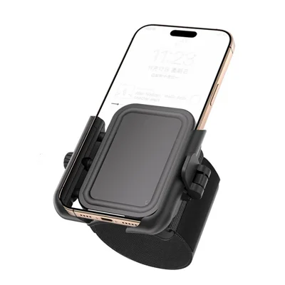 Instant Detachable Wrist Phone Holder 360° Rotation Armband for Live Streaming Running Cycling Sports - Black