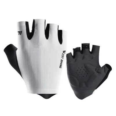 WEST BIKING YP0211279--280-281 Fietshandschoenen Schokabsorberend Ademend Wegfiets Antislip Touchscreen Handschoenen voor Training - Kort Vinger (Bergstijl)|M
