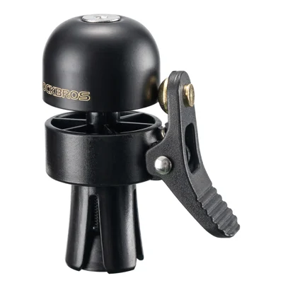 ROCKBROS 340023001 BB2606 Tapa Extremo de Manillar con Campana 80dB de Aleación de Cobre para Bicicleta de Carretera - Negro