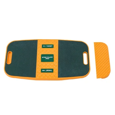 Golf Weight Transfer Training Board Smart Sound Feedback Plastic Anti-Slip Wedge Pad for Indoor Outdoor Practice - Orange