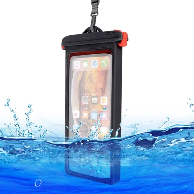 SEAFLASH ZP15 35M IPX8 Capa à Prova de Água para Telemóvel, Bolsa Seca Universal de 6,9 polegadas, Proteção Subaquática para Telemóvel - Preto
