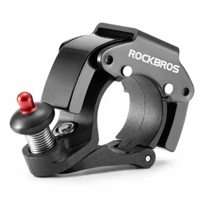 ROCKBROS Campainha de Bicicleta em Aço Inoxidável + Liga de Alumínio + PA - Preta