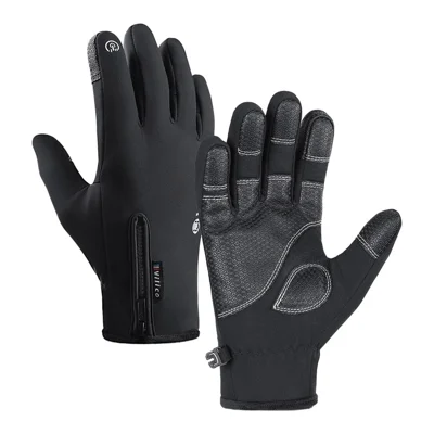 VILICO A0091 1 Par de Luvas de Inverno Quentes e à Prova de Vento - Preto / P