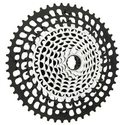 ZTTO 12 Speed 9-50T Ultra Light CNC Hollow Mountain Bike Cassette Freewheel for XD Hub - Black+Silver
