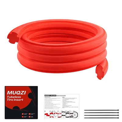 MUQZI For 26-29 Inch Wheels Tubeless Tire Rim Protection Liner Anti Puncture MTB Bike Accessory - Red