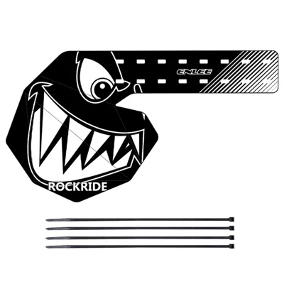 ENLEE E22103 Graffiti Mountain Bicycle Rear Derailleur Protector Cover with Cable Ties - Style A