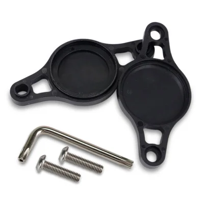 103122 For AirTag Bike Frame Mount Holder Plastic GPS Tracker Attachment Case - Black