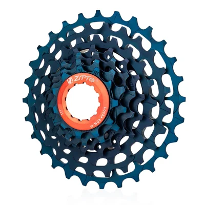 ZTTO 7 Speed Folding Bike Cassette 11-28T Steel + Aluminum Ultra Light Bicycle Freewheel - Dark Blue