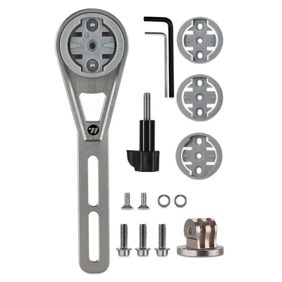 WEST BIKING YP0719438 Titanium Alloy Bike Computer Mount Extension Bracket for Bicycle Handlebar