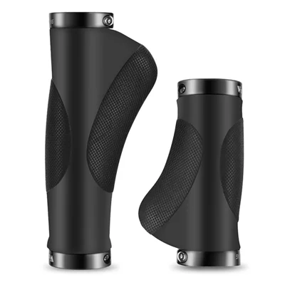 WEST BIKING YP0804088 1 Pair Mountain Bike Handlebar Grips Short + Long Gear Shifters Rubber Grip - Black