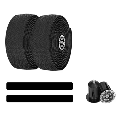 ENLEE Pro-X3 1 Pair Road Bike Handlebar Tape Cycling Drop Bar Wrap Anti-Slip Breathable for Road Bikes / Fixed Gear - Black