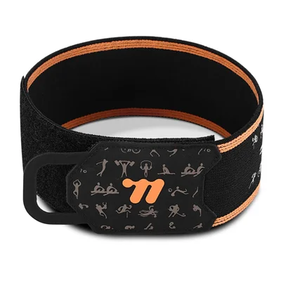 WEST BIKING YP0719495 Reflective Cycling Pant Strap Adjustable Anti-Slip Leg Band with Magic Tape Fastener for Riding Safety - Orange