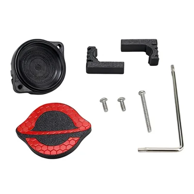 915256 Hidden Holder Case for Apple AirTag Bike Seat Reflective Tail Light Waterproof Anti-theft Tracker Mount - Red