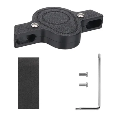 915795 For Momax BR10 Tracker Holder Protective Case Bicycle Seat Mount Bracket with Screws - Black