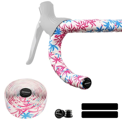 BENGGUO BG-5342 Tape para Guiador de Bicicleta de Estrada com Impressão de Coqueiro em PU + EVA, Anti-derrapante, à Prova de Choques e Impermeável