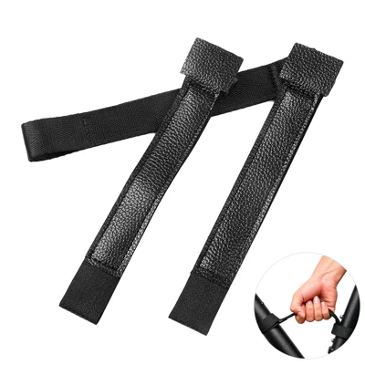 BENGGUO 1 Unidade Correia de Transporte para Bicicleta PUP + Nylon com Fecho de Velcro para Bicicletas de Estrada e BTT - Preto