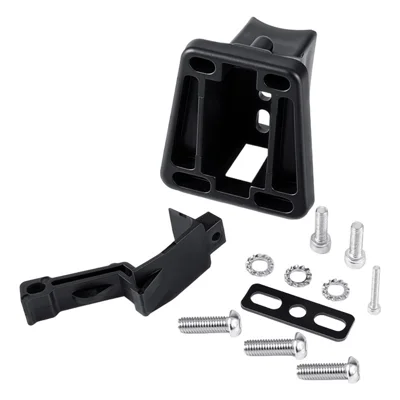 WEST BIKING YP0719524 for Brompton/Dahon Folding Bike Front Rack Adapter 3 Hole PA66 + Fiberglass Quick Release Mount - Black