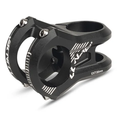 LUNJE XT-A022 Soporte de Bicicleta de Carretera 31.8x35mm Aleación de Aluminio Velocidad Hacia Abajo Manillar de Bicicleta Soporte - Negro