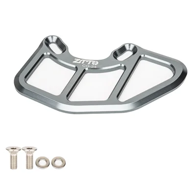 ZTTO CG24 Aluminum Alloy Bicycle Chain Guide Bike Crash Plate Bash Guard - Titanium Grey