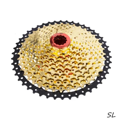 ZTTO 11S46T Steel Cassette for Mountain Bike 11 Speed Bike Flywheel Cycling Replacement Part - 11-46T SL (Red Double Aluminum Frame)