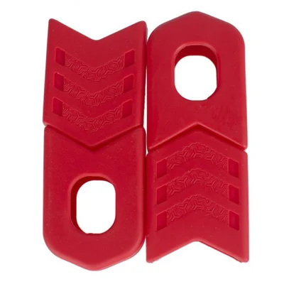 ZTTO XQBT 1 Pair Bicycle Fixed Gear Crank Protective Cap Bike Chainwheel Crank Silicone Cover - Red