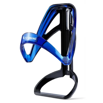 WEST BIKING YP0704048 Bike Water Bottle Cage Road Mountain Bicycle Cycling Bottle Holder with Hex Wrench - Gradient Blue