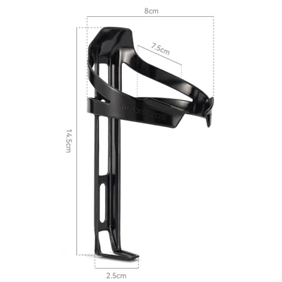 ROCKBROS CR-07 Portaborraccia in Lega di Alluminio Ultraleggero per Bici da Strada, Mountain Bike e Bici Pieghevole - Nero