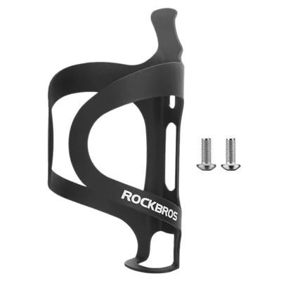 ROCKBROS 2022-11a Suporte de Garrafa de Bicicleta MTB Alumínio Liga Suporte de Garrafa de Bicicleta Estrada - Preto