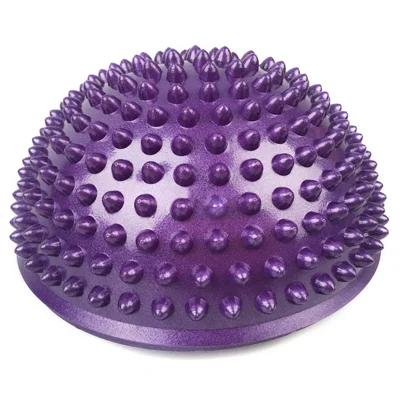 jh1257 16 cm kula do masażu z PVC dla dzieci, półkula, sprzęt do jogi, zabawka do treningu sensorycznego - fioletowa