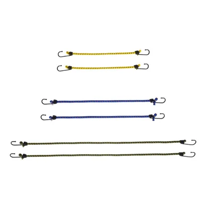 6Pcs / Set 30 / 40 / 60cm Outdoor Tent Rope Elastic Band Clothesline Camping Accessories Luggage Packing Rope
