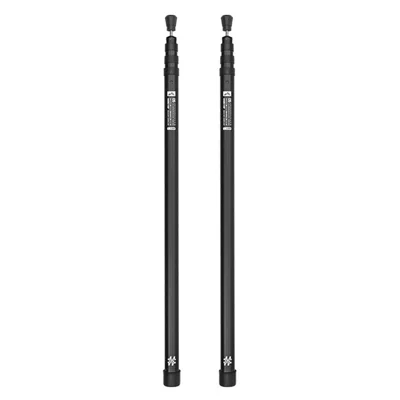 SHINETRIP A561 2PCS Telescoping Camping Tent Tarp Poles 4-Section Aluminum Alloy 80-220cm Telescopic Rods - Midnight Black