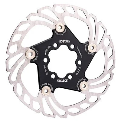 ZTTO FDDP2 Bicycle Floating Disc Brake Rotor for Mountain Bikes 6-Bolt Brake Disc - 140MM Black