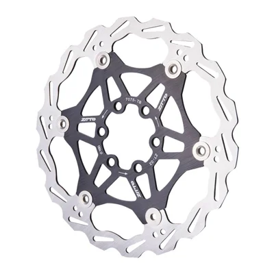 ZTTO 160mm MTB Bicycle Brake Disc 6 Bolts Bike Brake Floating Disc - Black