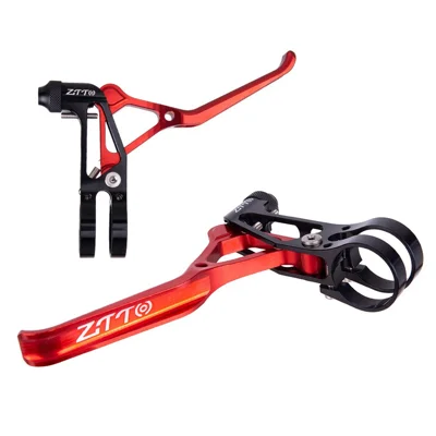 ZTTO VSJQ 2Pcs Bicycle Brake Lever V-Brake Handlebar Aluminium Alloy Bike Brake Handle - Red