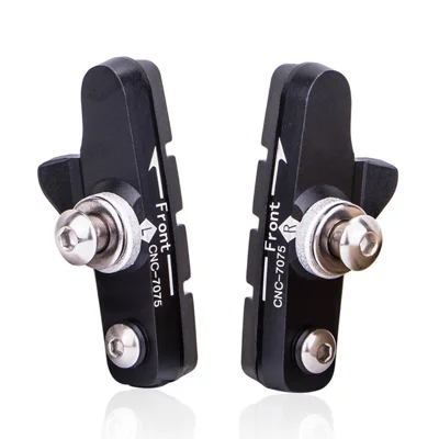 ZTTO 1 Pair Road Bike C-Brake Pad Aluminum Alloy Brake Block Bicycle Parts - Black