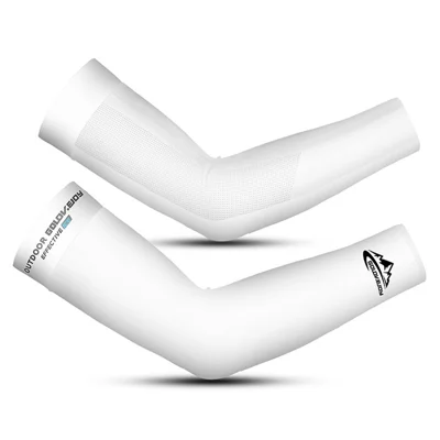 GOLOVEJOY HB06 1 Pair Summer Cooling Ice Silk Arm Sleeves Compression Long Arm Cover - S