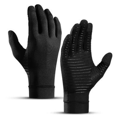 KYNCILOR A0047 1 paire de gants de compression à doigts complets Arthritis Protector pour femmes/hommes Soulager la douleur Gants avec embouts tactiles pour le gonflement Rhumatoïde - S