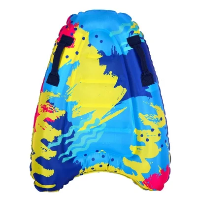 Inflatable Body Board Surfboard with Handle Swimming Floating Mat Child Swimming Pool Beach Floating Pad - Graffiti