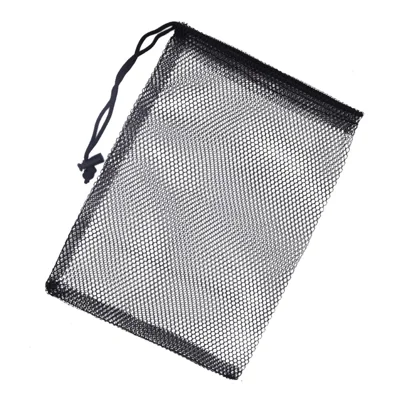 15 x 20cm Golf Ball Mesh Bag Drawstring Closure Nylon Storage Pouch Holds 15 Balls