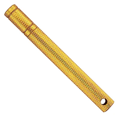 Golf Club Grooving Sharpening Tool Aluminum Alloy Handle Cleaning Tool Golf Accessories - Gold