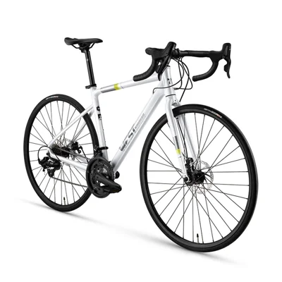 WEST BIKING JX100 700C Road Bike Lightweight Aluminum Alloy Disc Brake Bicycle for 155 - 168cm Height - White