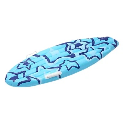 110x40cm PVC Inflatable Surfboard Portable Water Slide Bodyboard for Kids Swimming Surfing - Blue