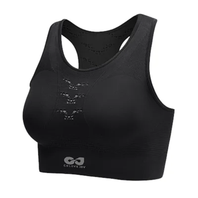 GOLOVEJOY YJ01 Size M Women Yoga Bra Summer Outdoor Sports Cycling Fitness Vest with Removable Chest Pads - Black