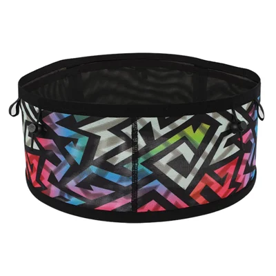 230 Water Bottle Holder Running Waist Bag for Marathon Cycling Phone Storage Fanny Pack, Size XXL - Rainbow
